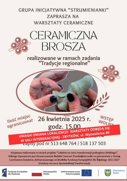 Ceramiczna brosza